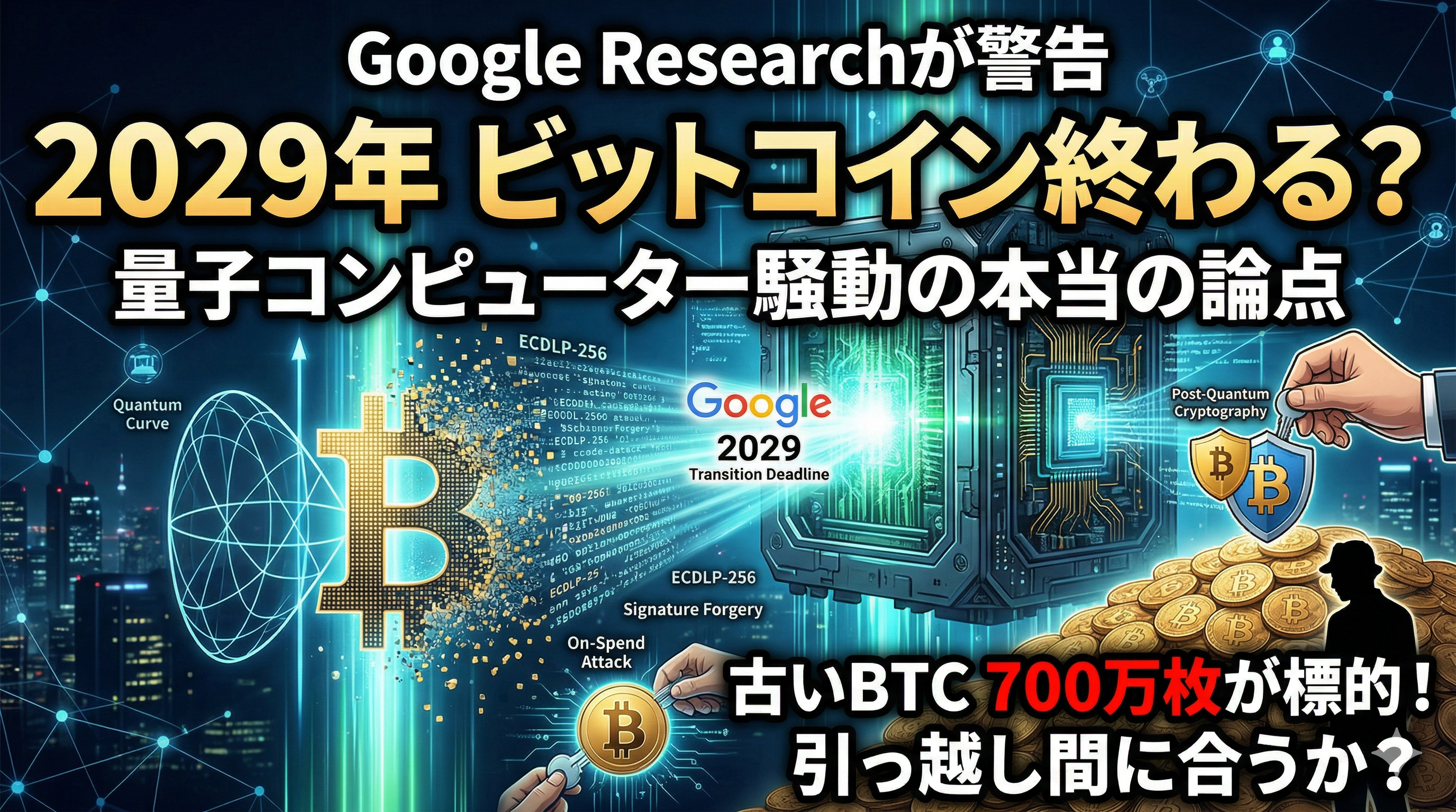 量子コンピュータとビットコイン2029